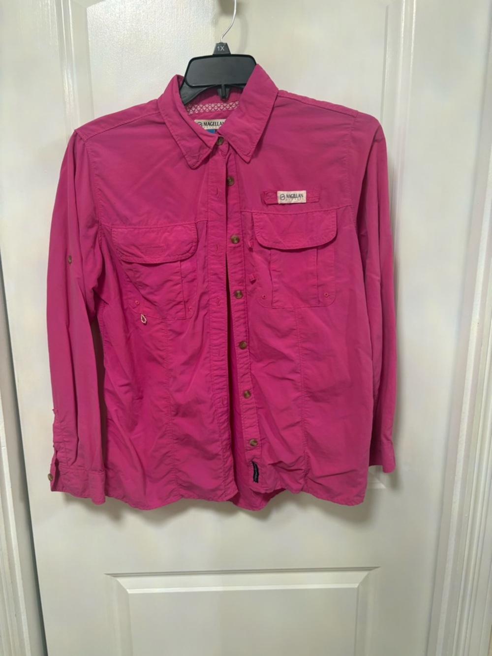 Magellan Outdoors Bright Pink Fishing Shirt
